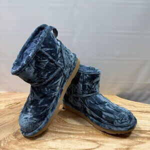 UGG - Classic Mini II - Crushed Blue Velvet - Size 5 (Women's 6)
